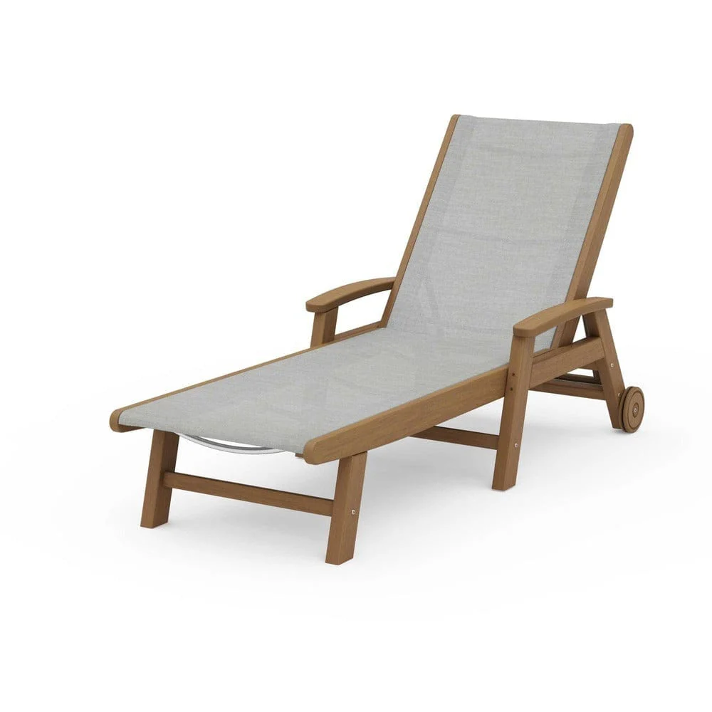 POLYWOOD® Coastal Chaise with Wheels - SW2290 - Image 44