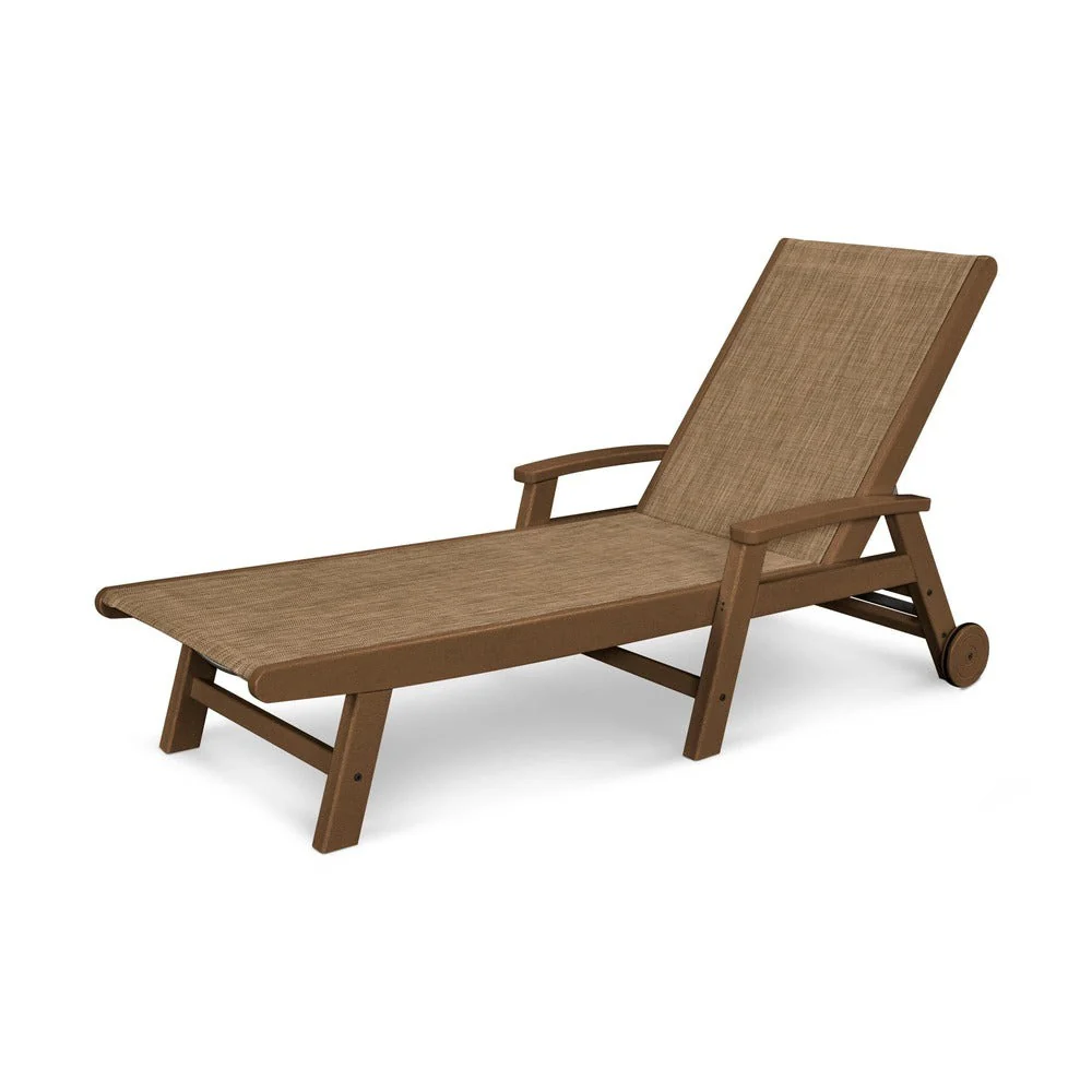 POLYWOOD® Coastal Chaise with Wheels - SW2290 - Image 61