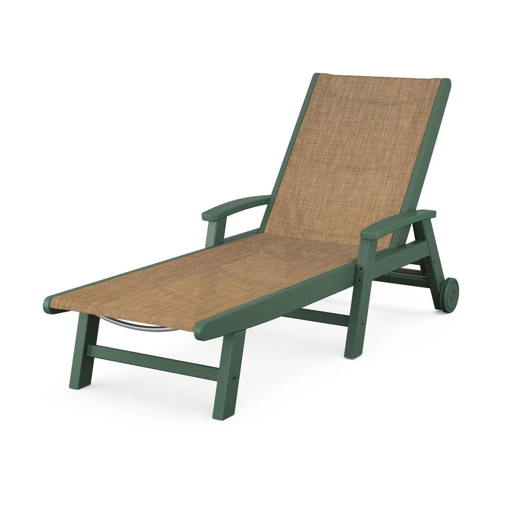 POLYWOOD® Coastal Chaise with Wheels - SW2290 - Image 63