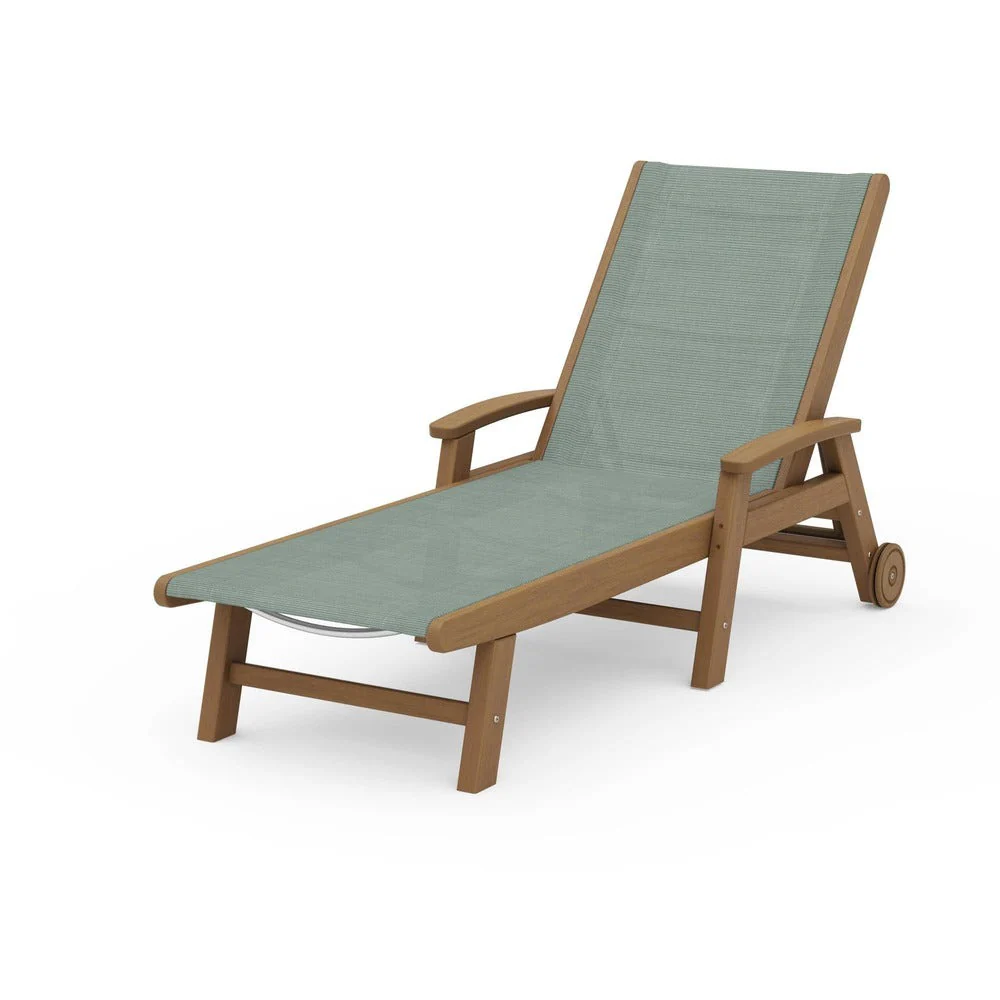 POLYWOOD® Coastal Chaise with Wheels - SW2290 - Image 67