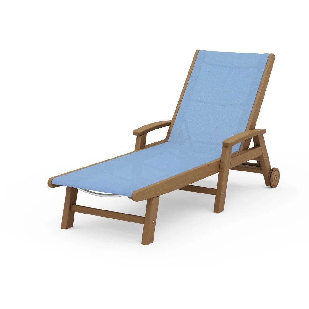 POLYWOOD® Coastal Chaise with Wheels - SW2290 - Image 93