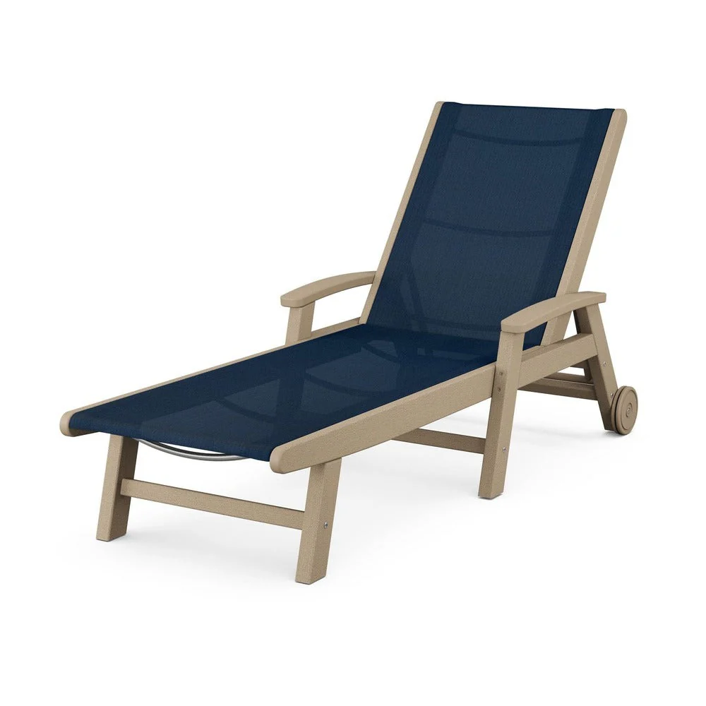 POLYWOOD® Coastal Chaise with Wheels - SW2290 - Image 95
