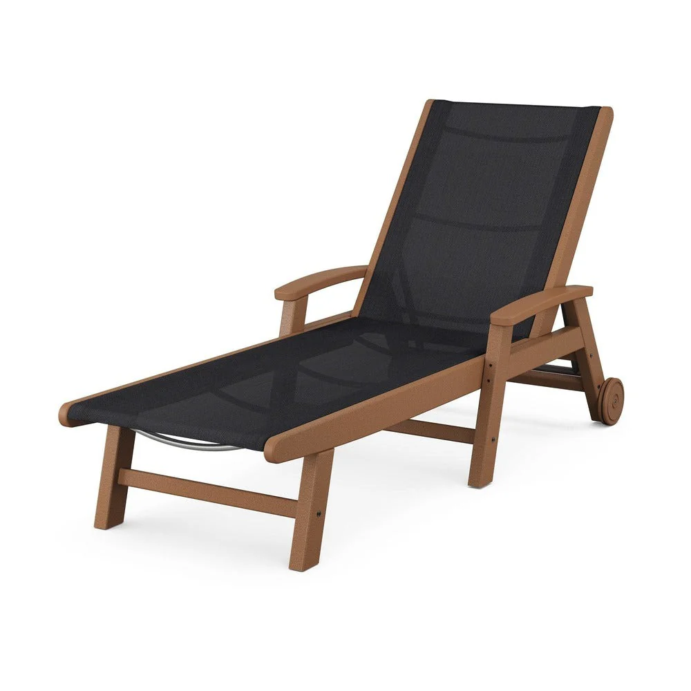 POLYWOOD® Coastal Chaise with Wheels - SW2290 - Image 97