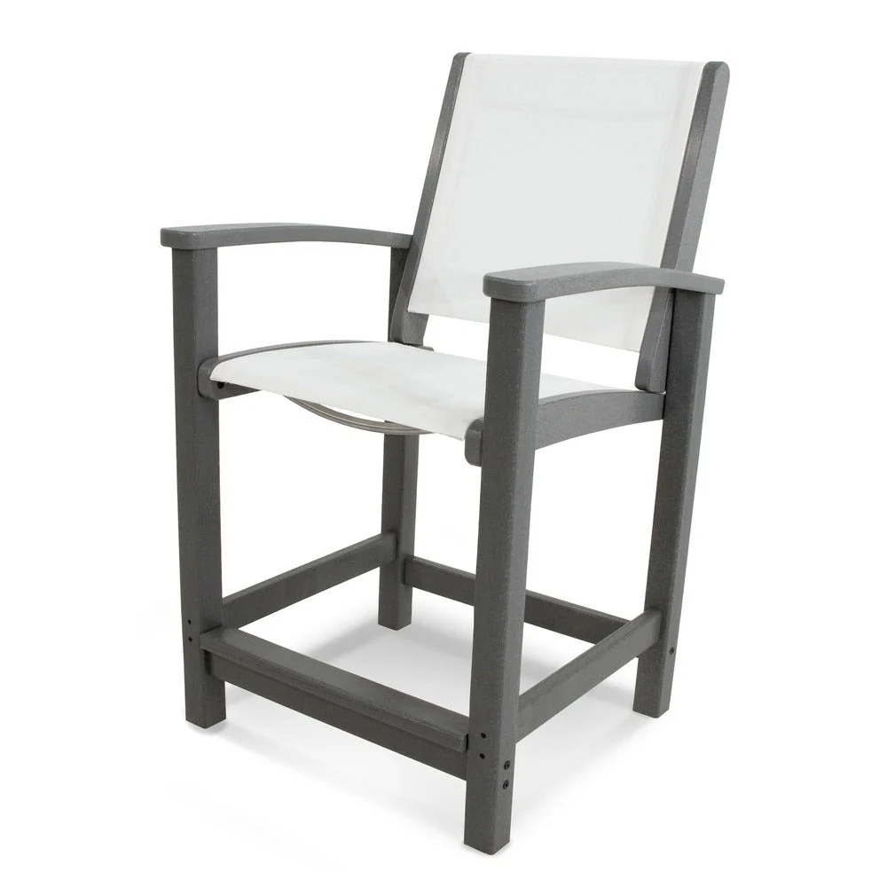POLYWOOD® Coastal Counter Chair - 9011