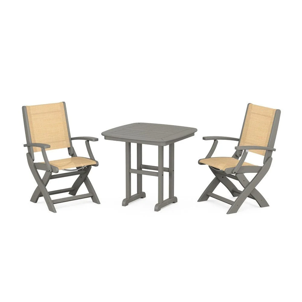 POLYWOOD® - Coastal Folding Chair 3-Piece Dining Set - PWS1206 - Image 101