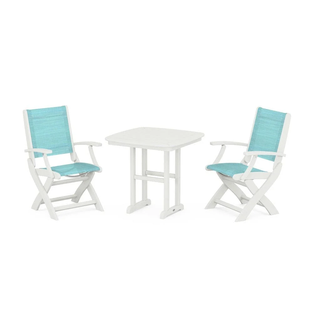 POLYWOOD® - Coastal Folding Chair 3-Piece Dining Set - PWS1206 - Image 13