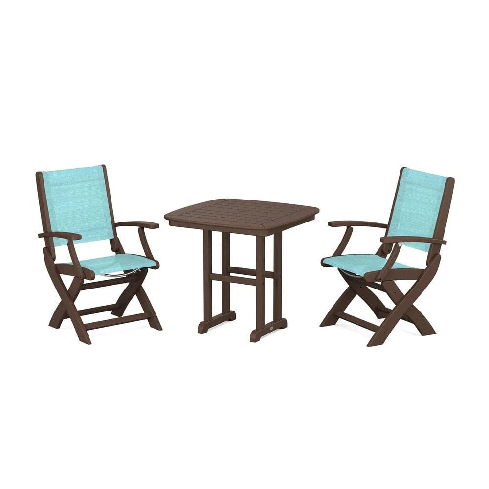 POLYWOOD® - Coastal Folding Chair 3-Piece Dining Set - PWS1206 - Image 21