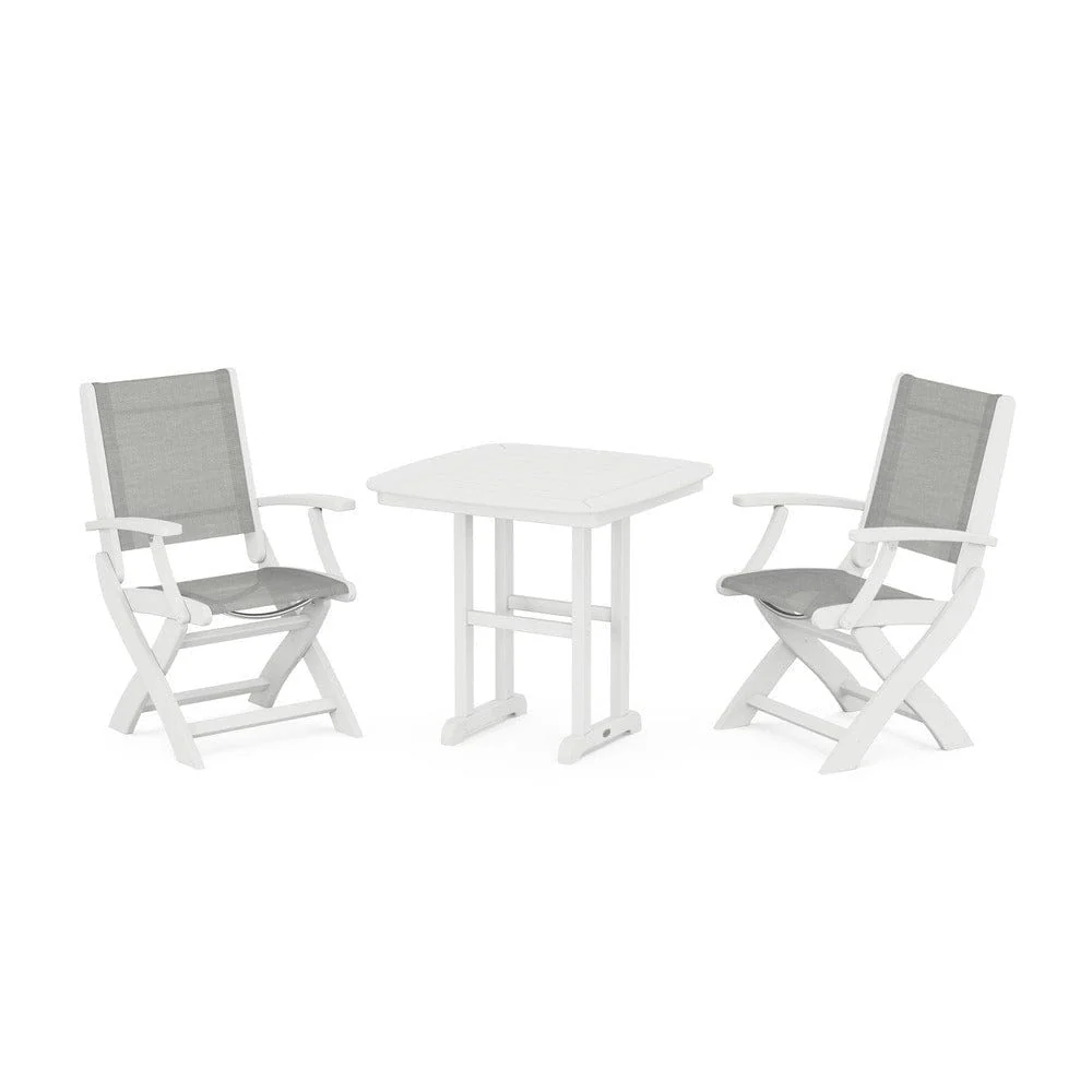 POLYWOOD® - Coastal Folding Chair 3-Piece Dining Set - PWS1206 - Image 31