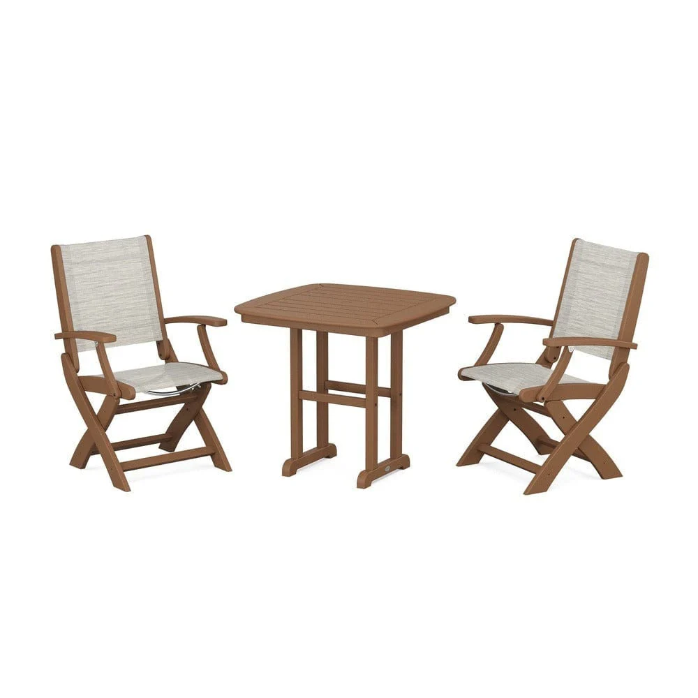 POLYWOOD® - Coastal Folding Chair 3-Piece Dining Set - PWS1206 - Image 32
