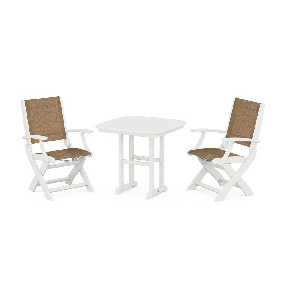POLYWOOD® - Coastal Folding Chair 3-Piece Dining Set - PWS1206 - Image 50