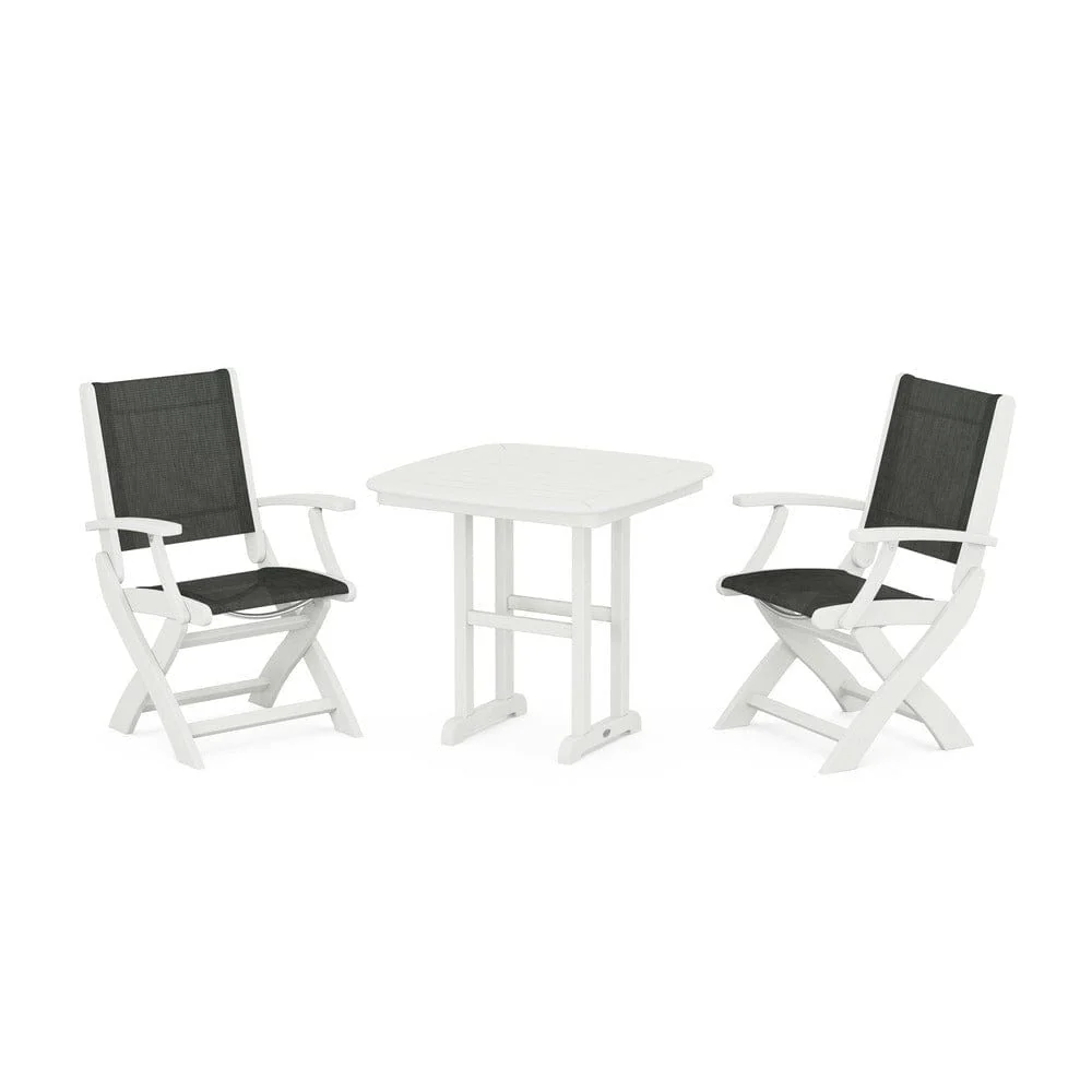 POLYWOOD® - Coastal Folding Chair 3-Piece Dining Set - PWS1206 - Image 55