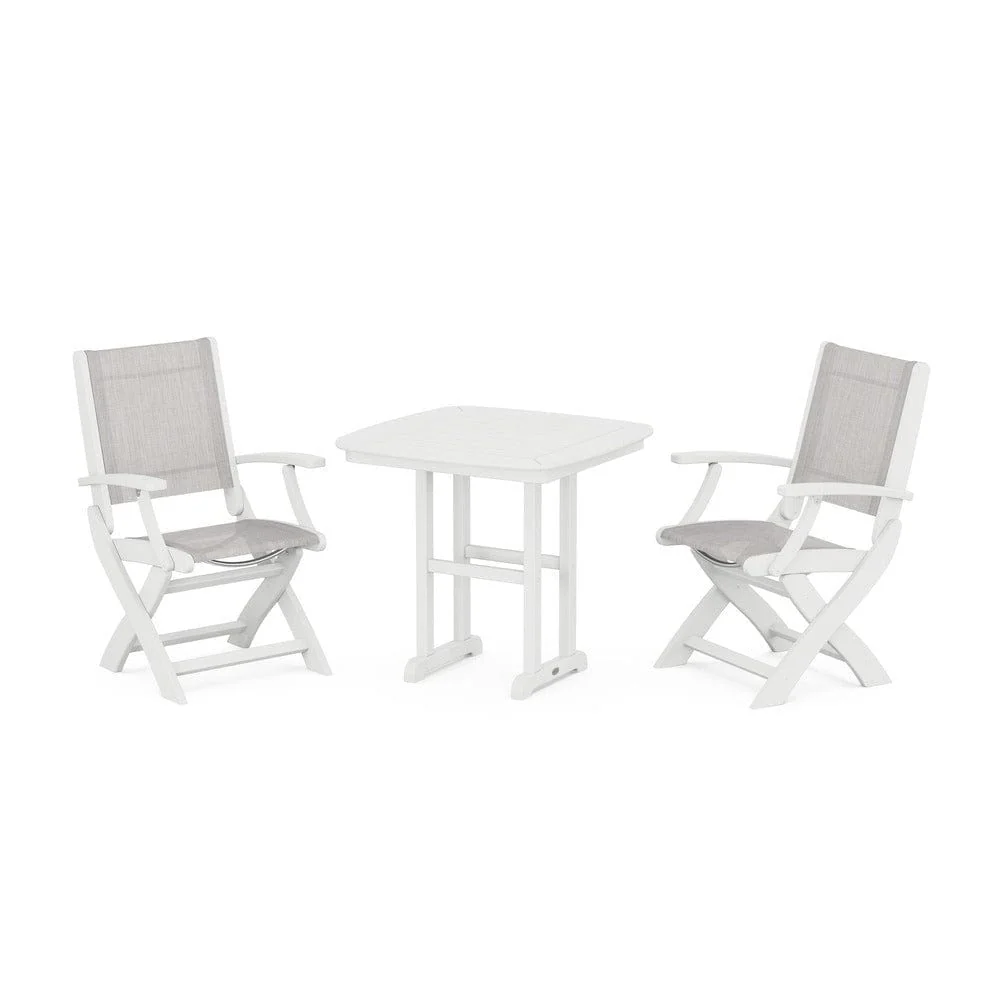 POLYWOOD® - Coastal Folding Chair 3-Piece Dining Set - PWS1206 - Image 57