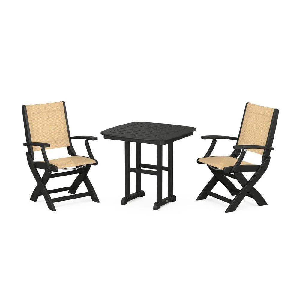 POLYWOOD® - Coastal Folding Chair 3-Piece Dining Set - PWS1206 - Image 65