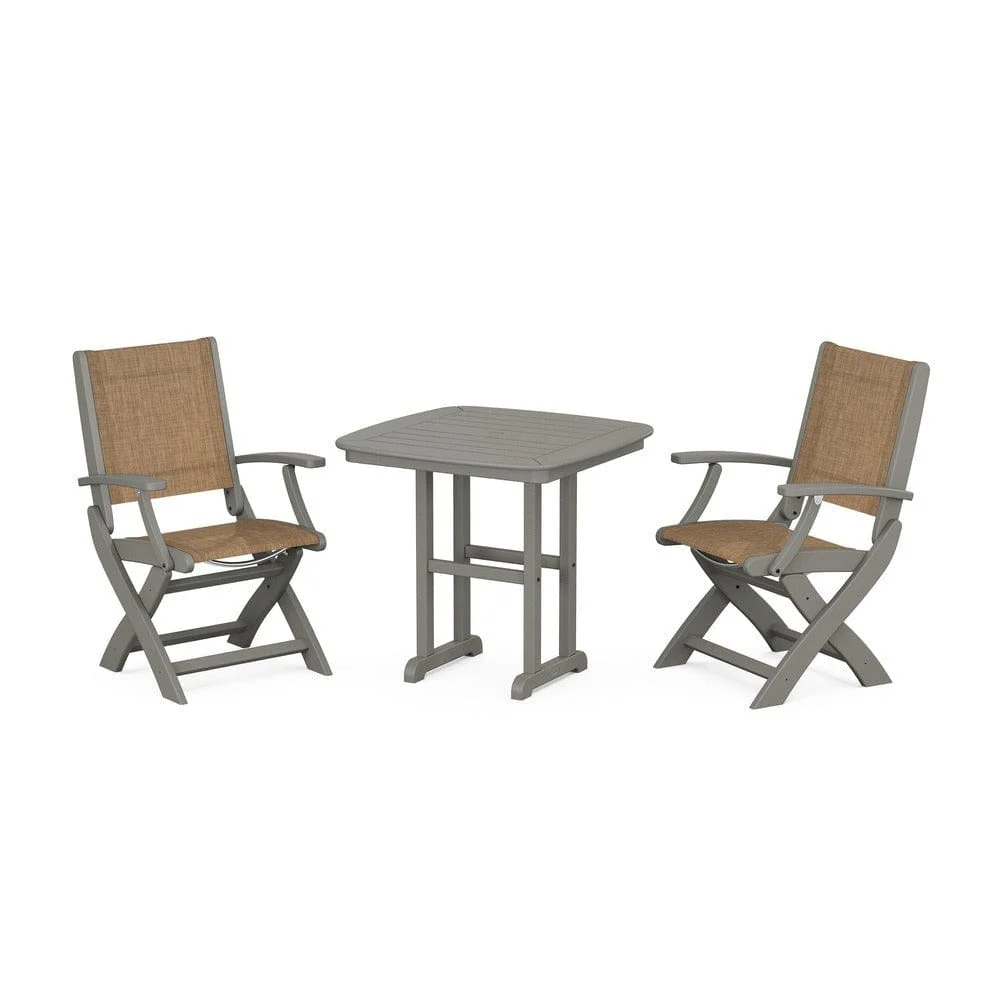 POLYWOOD® - Coastal Folding Chair 3-Piece Dining Set - PWS1206 - Image 7