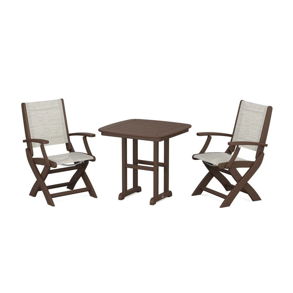 POLYWOOD® - Coastal Folding Chair 3-Piece Dining Set - PWS1206 - Image 8