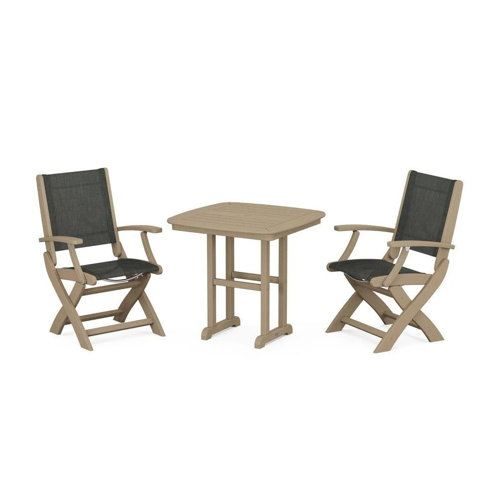POLYWOOD® - Coastal Folding Chair 3-Piece Dining Set - PWS1206 - Image 83