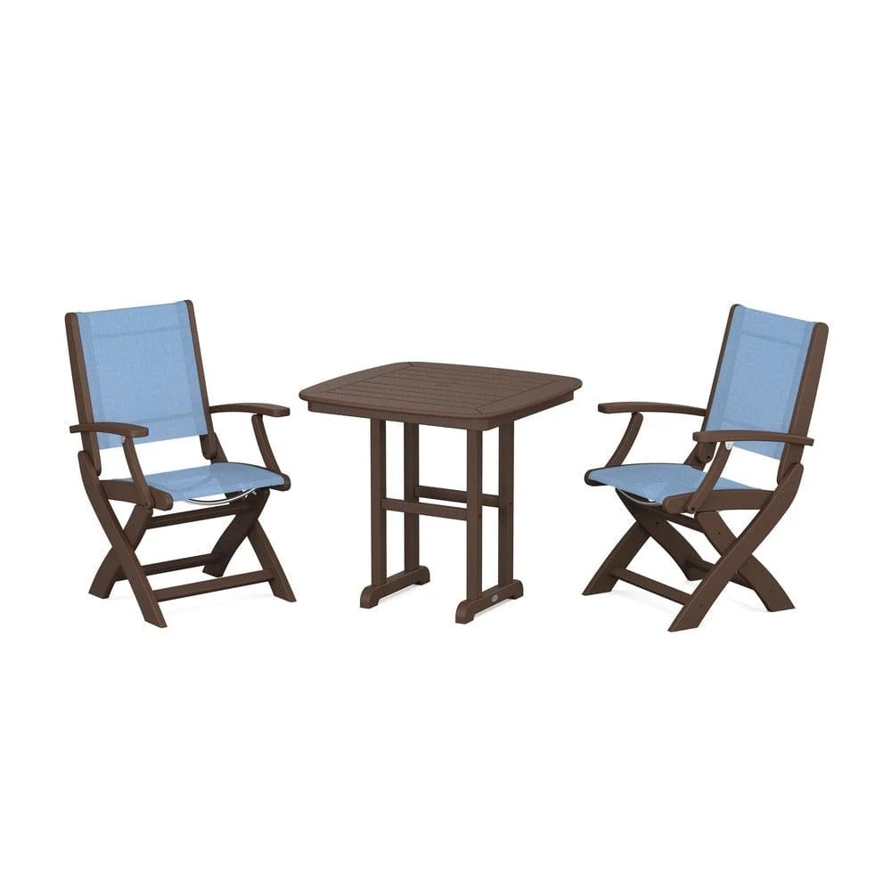 POLYWOOD® - Coastal Folding Chair 3-Piece Dining Set - PWS1206 - Image 84