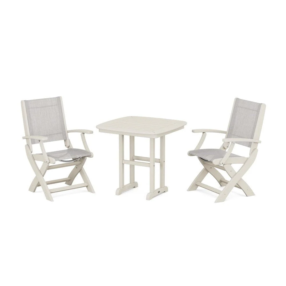 POLYWOOD® - Coastal Folding Chair 3-Piece Dining Set - PWS1206 - Image 94