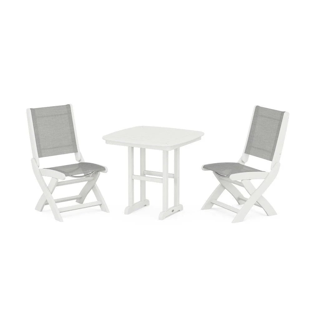 POLYWOOD® - Coastal Folding Side Chair 3-Piece Dining Set - PWS1207 - Image 100