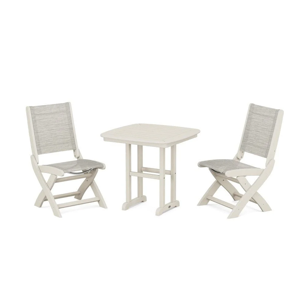 POLYWOOD® - Coastal Folding Side Chair 3-Piece Dining Set - PWS1207 - Image 109