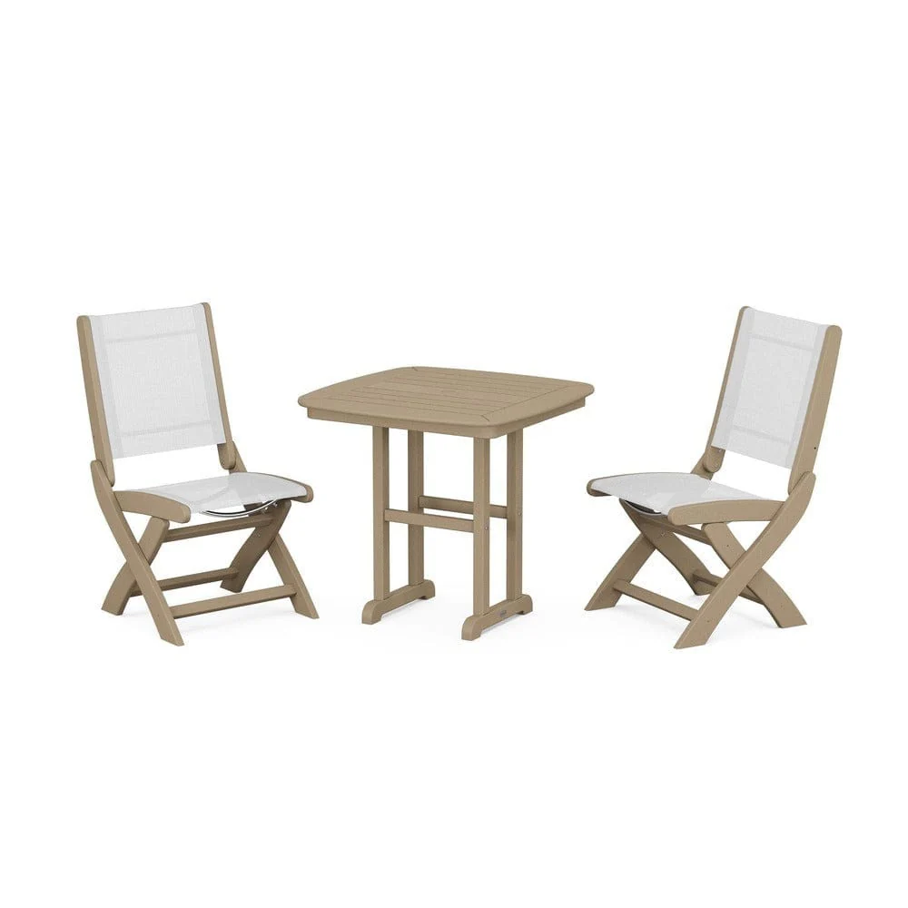 POLYWOOD® - Coastal Folding Side Chair 3-Piece Dining Set - PWS1207 - Image 32