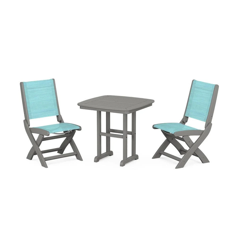 POLYWOOD® - Coastal Folding Side Chair 3-Piece Dining Set - PWS1207 - Image 39