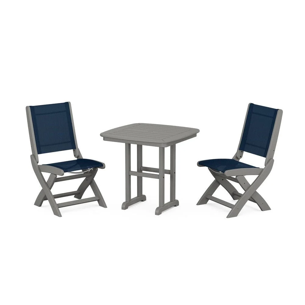 POLYWOOD® - Coastal Folding Side Chair 3-Piece Dining Set - PWS1207 - Image 41