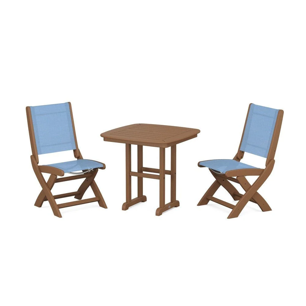 POLYWOOD® - Coastal Folding Side Chair 3-Piece Dining Set - PWS1207 - Image 45