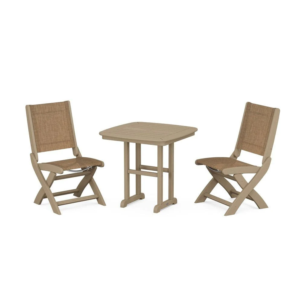 POLYWOOD® - Coastal Folding Side Chair 3-Piece Dining Set - PWS1207 - Image 46
