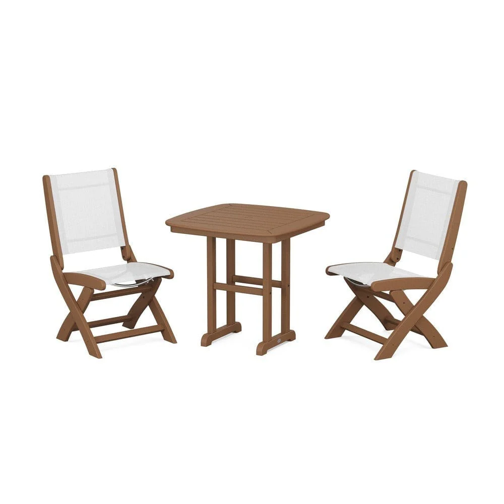 POLYWOOD® - Coastal Folding Side Chair 3-Piece Dining Set - PWS1207 - Image 60