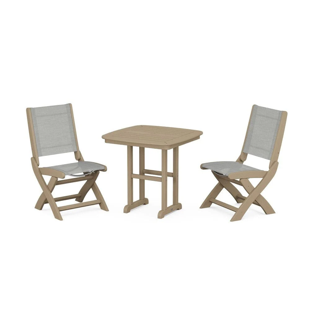 POLYWOOD® - Coastal Folding Side Chair 3-Piece Dining Set - PWS1207 - Image 69