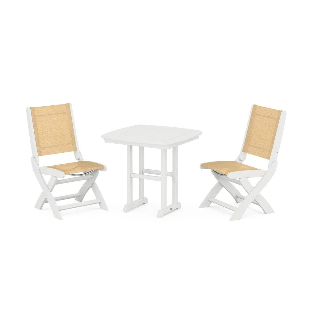 POLYWOOD® - Coastal Folding Side Chair 3-Piece Dining Set - PWS1207 - Image 70