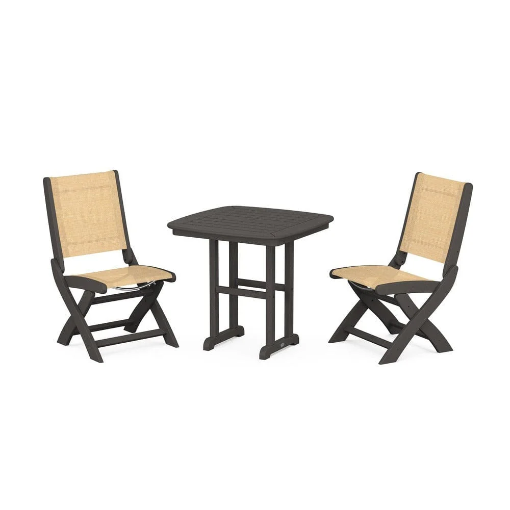 POLYWOOD® - Coastal Folding Side Chair 3-Piece Dining Set - PWS1207 - Image 73