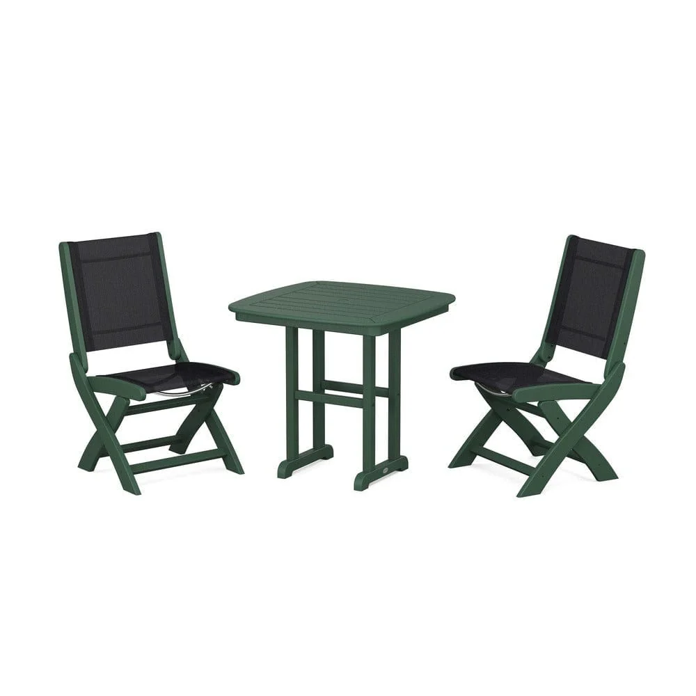 POLYWOOD® - Coastal Folding Side Chair 3-Piece Dining Set - PWS1207 - Image 75
