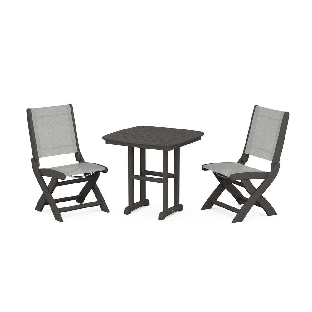 POLYWOOD® - Coastal Folding Side Chair 3-Piece Dining Set - PWS1207 - Image 79