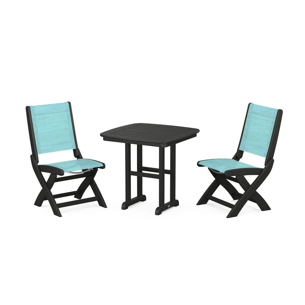 POLYWOOD® - Coastal Folding Side Chair 3-Piece Dining Set - PWS1207 - Image 8