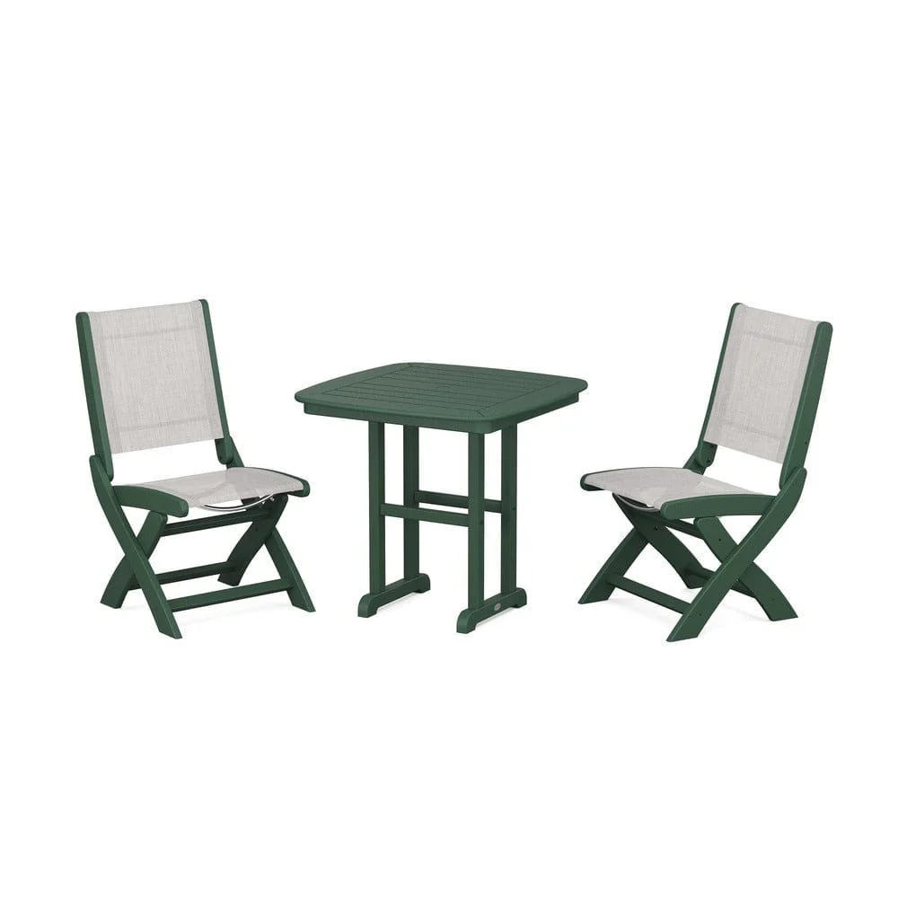 POLYWOOD® - Coastal Folding Side Chair 3-Piece Dining Set - PWS1207 - Image 80