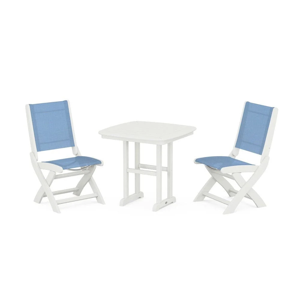 POLYWOOD® - Coastal Folding Side Chair 3-Piece Dining Set - PWS1207 - Image 85