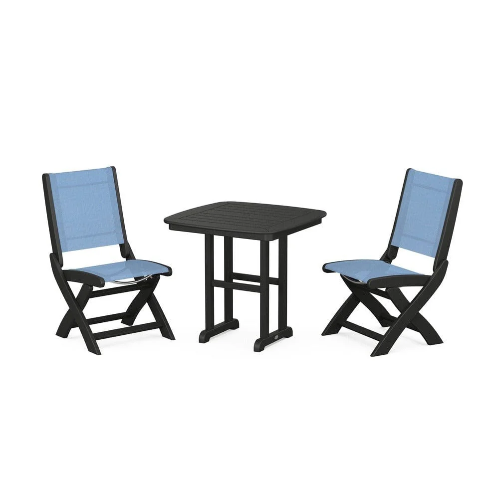 POLYWOOD® - Coastal Folding Side Chair 3-Piece Dining Set - PWS1207 - Image 86