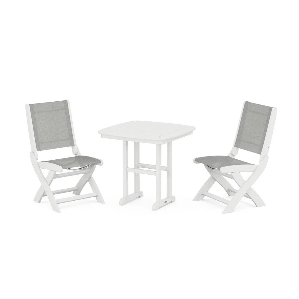 POLYWOOD® - Coastal Folding Side Chair 3-Piece Dining Set - PWS1207 - Image 89