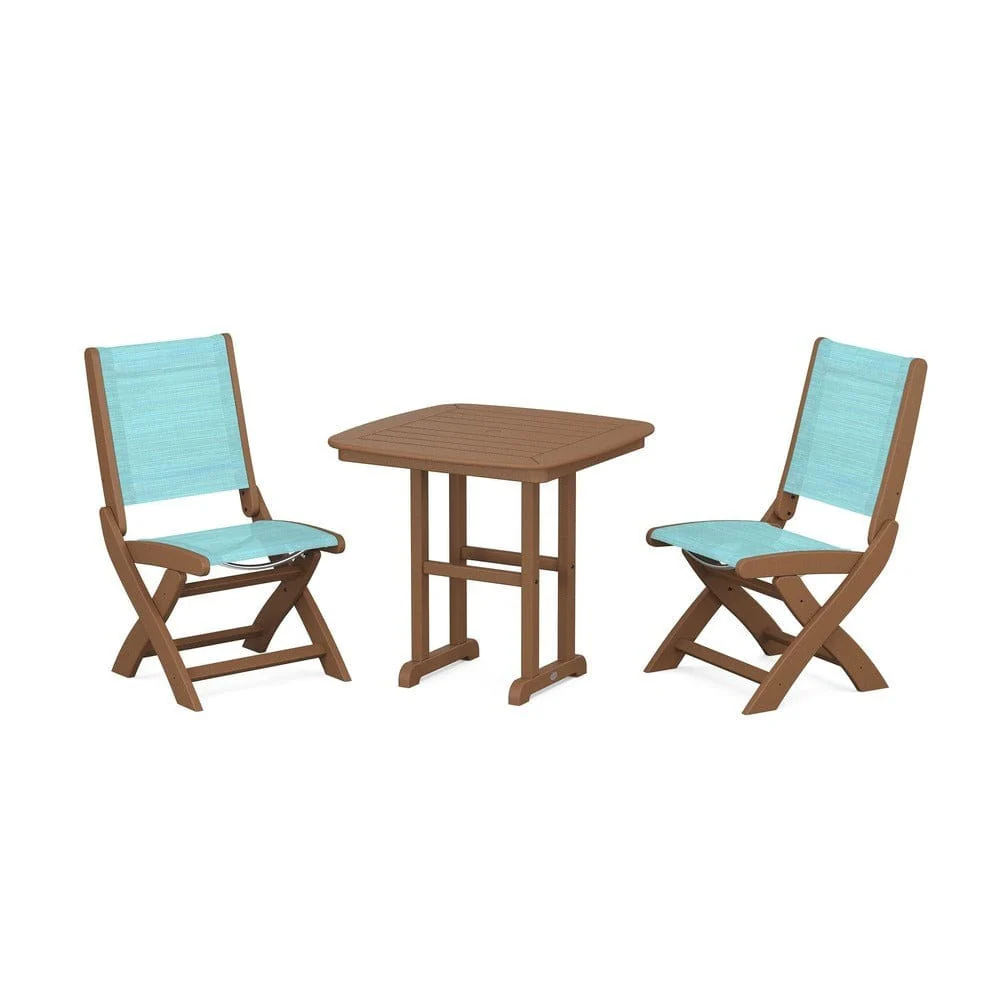 POLYWOOD® - Coastal Folding Side Chair 3-Piece Dining Set - PWS1207 - Image 91