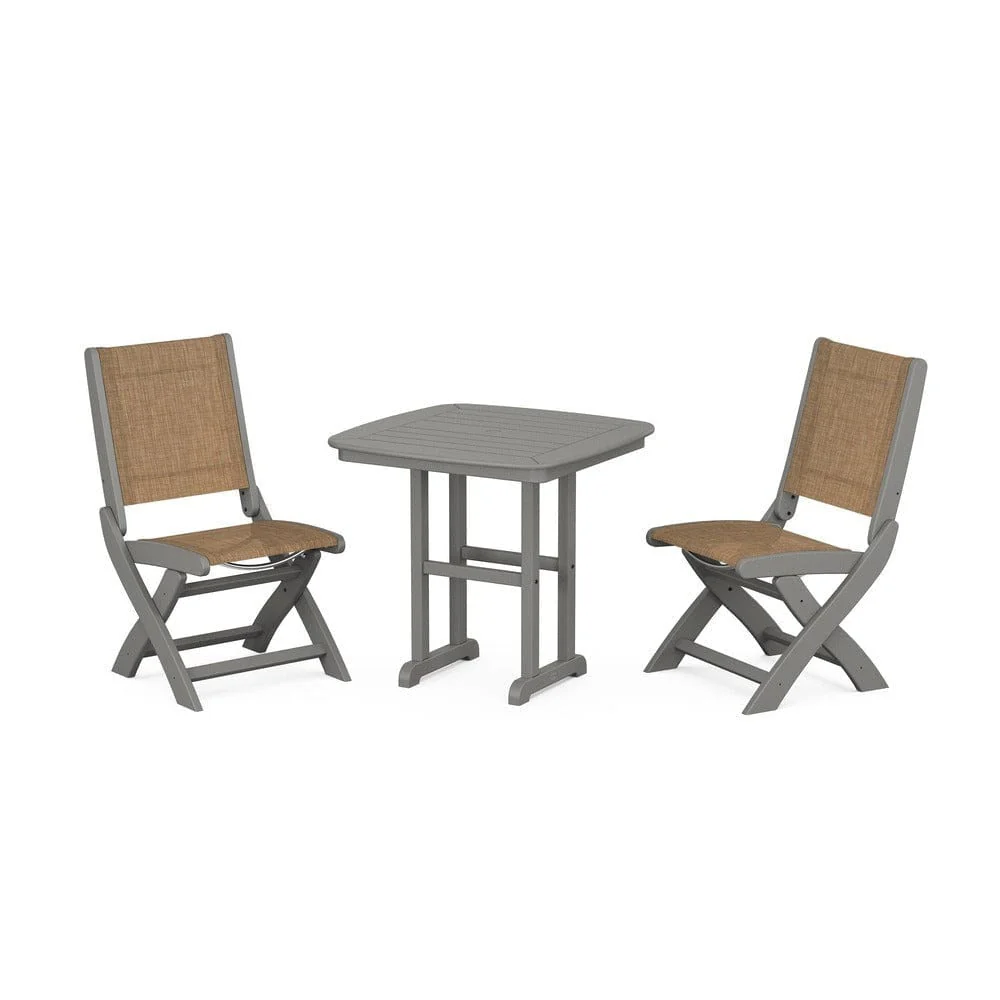 POLYWOOD® - Coastal Folding Side Chair 3-Piece Dining Set - PWS1207 - Image 99
