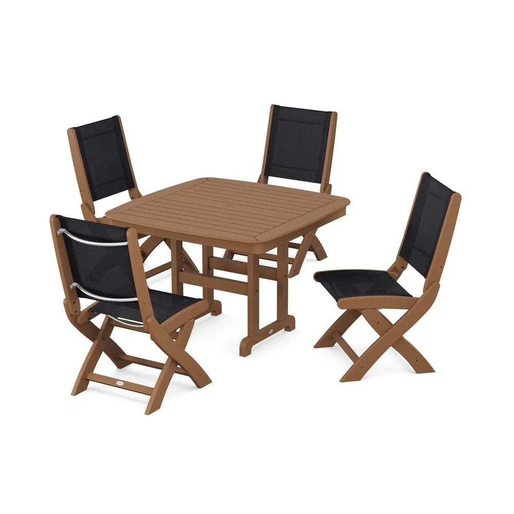 POLYWOOD® - Coastal Folding Side Chair 5-Piece Dining Set - PWS916 - Image 66