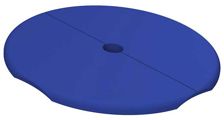 Ledge Lounger - Signature Side Table Lid With Umbrella Hole - In Pool Furniture - Image 6