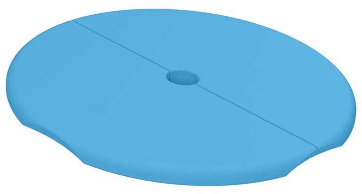 Ledge Lounger - Signature Side Table Lid With Umbrella Hole - In Pool Furniture - Image 7