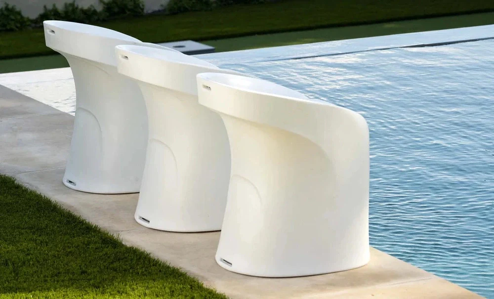 Ledge Lounger Signature Barstool Counter Height - In Pool Furniture