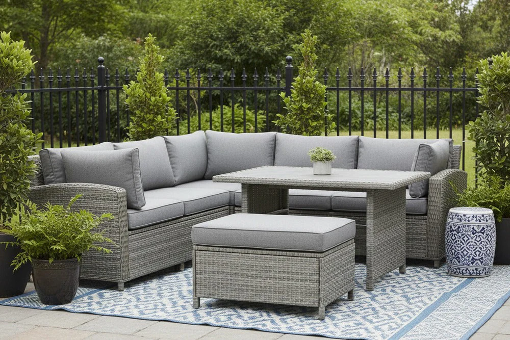 Ashley Furniture Petal Road 4-Piece Outdoor Sectional Set