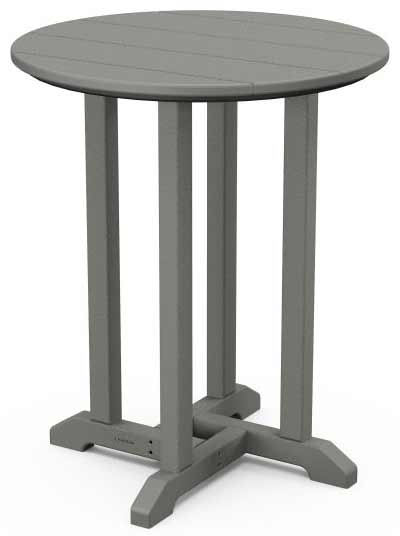 POLYWOOD® 24" Round Farmhouse Bistro Table - RT124 - Image 3