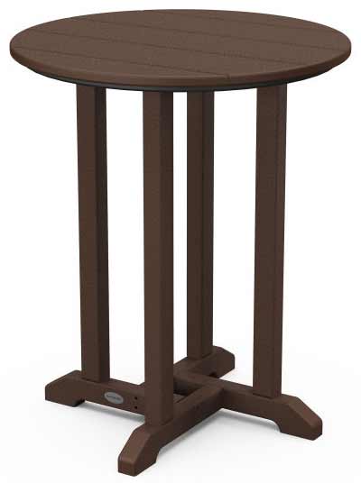 POLYWOOD® 24" Round Farmhouse Bistro Table - RT124 - Image 7
