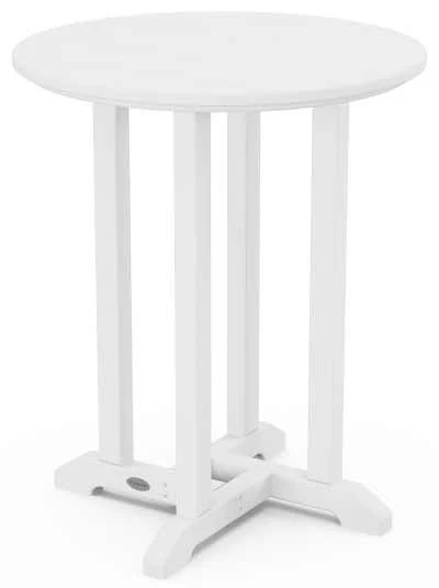 POLYWOOD® 24" Round Farmhouse Bistro Table - RT124 - Image 8